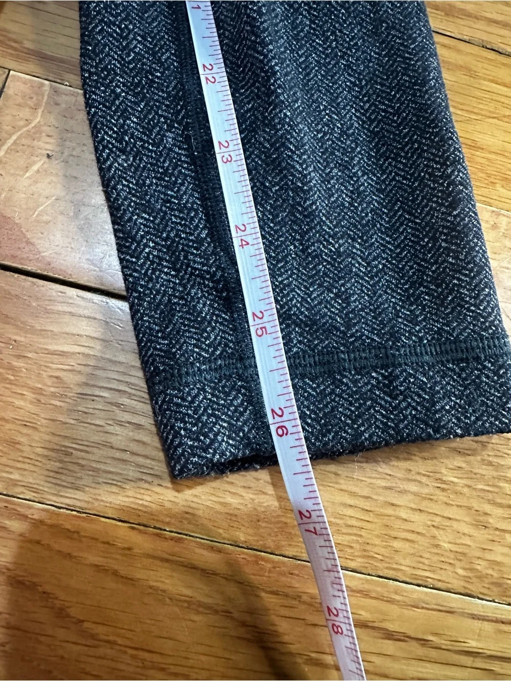 Lululemon Wunder Under Leggings 7/8 Herringbone Heathered Black High Rise 4